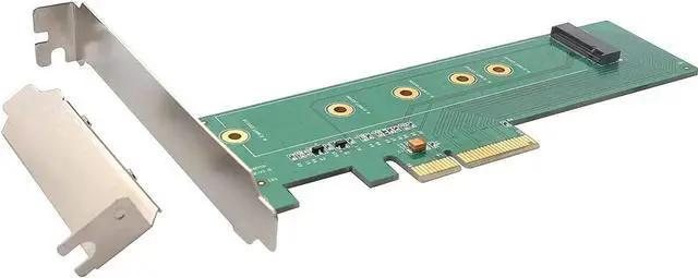 Alt view image 5 of 7 - I/O Crest M.2 NGFF PCIe SSD to PCI Express 3.0 x4 Host Adapter Card - Support M.2 M-Key PCIe (NVMe or AHCI) Type 22110, 2280, 2260, 2242