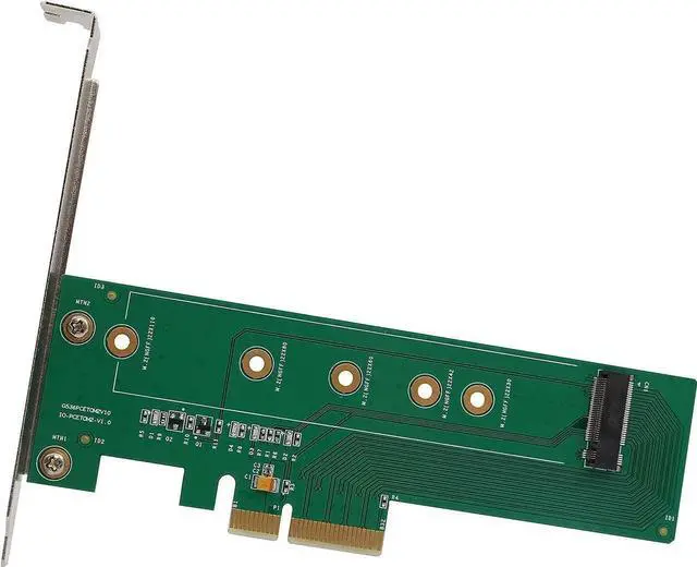 Main image of I/O Crest M.2 NGFF PCIe SSD to PCI Express 3.0 x4 Host Adapter Card - Support M.2 M-Key PCIe (NVMe or AHCI) Type 22110, 2280, 2260, 2242