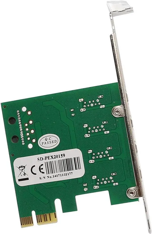 Alt view image 2 of 7 - SD-PEX20159 PCI Express Card x1 with USB 3.0 Type A 4 Ports Super Speed and 15-Pin Power Connector Renesas Chipset