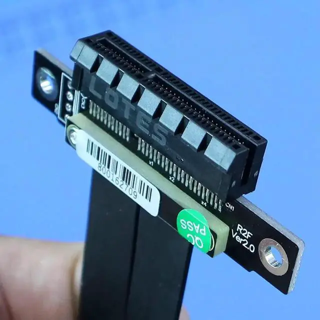 Alt view image 6 of 6 - PCI-E 3.0 x4 Extension Cable Male to Male Gen3 Full Speed 32G/BPS PCI-E x4 Riser Card TX-RX Signal for GTX1080Ti Graphics SSD RAID Extender Conversion Cable R22SS (25cm)