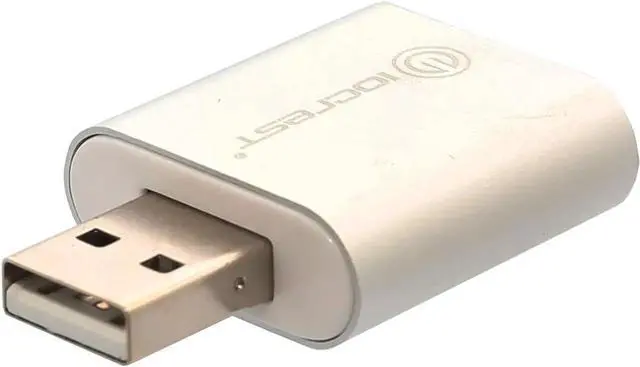 Alt view image 4 of 7 - USB to Audio Adapter Convert PC USB Port into a Stereo Sound Card for Windows & Mac Silver