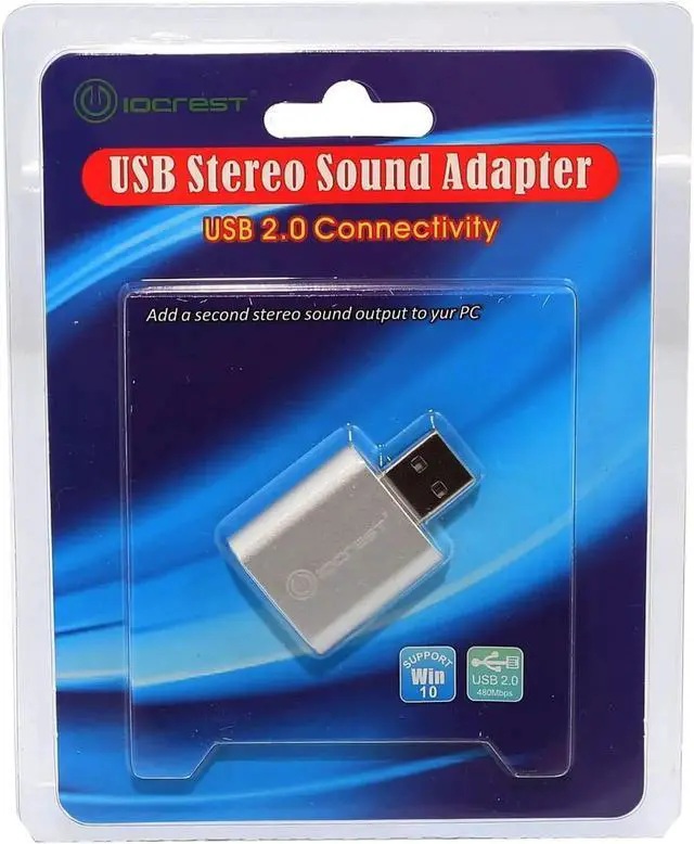 Alt view image 5 of 7 - USB to Audio Adapter Convert PC USB Port into a Stereo Sound Card for Windows & Mac Silver