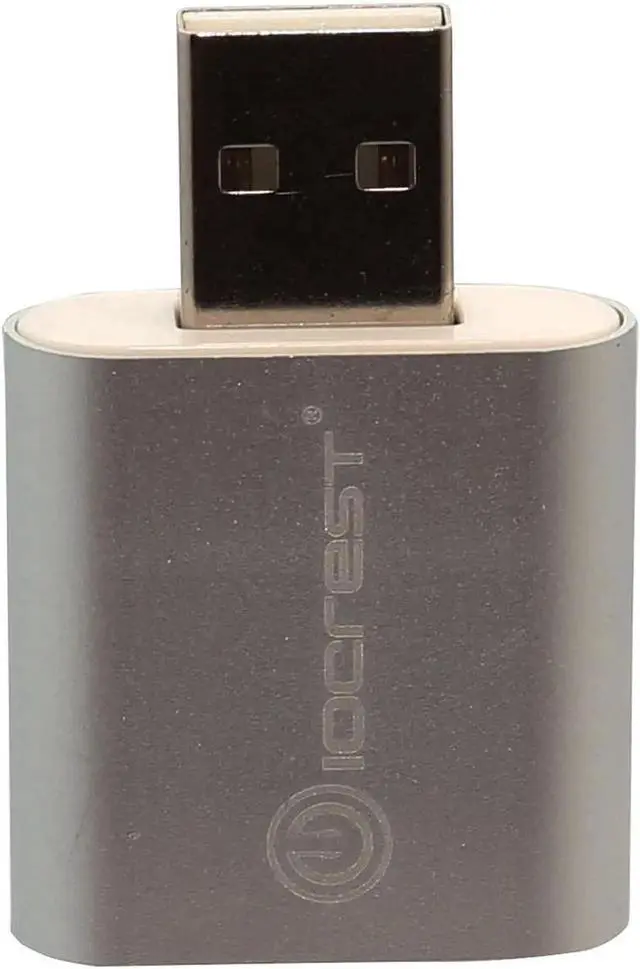 Alt view image 3 of 7 - USB to Audio Adapter Convert PC USB Port into a Stereo Sound Card for Windows & Mac Silver