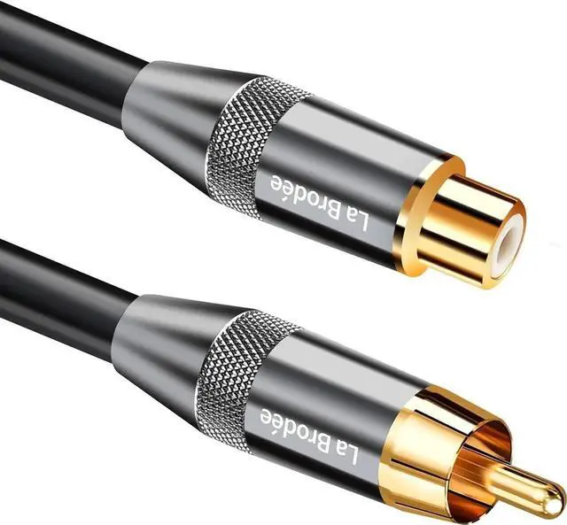Main image of Digital Coaxial Audio Subwoofer Cable,1RCA Male to 1RCA Female Cable,Dual Shielded Compatible Home Theater, HDTV, Subwoofer, Hi-Fi Systems, PS4, Xbox,and Amplifier (16.5FT/5M)