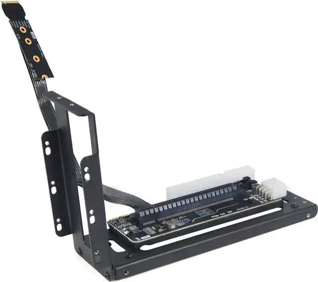Alt view image 4 of 7 - R43SG GEN4 M.2 M-Key to PCIE X16 4.0 External Graphics Card Stand Bracket Compatible with NVME SSD NUC Host Expansion Card Graphics Dock (50cm)