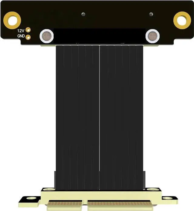Alt view image 2 of 6 - PCIe 4X to 4X Riser Cable GEN4 PCI-Express 4.0 X4 Extension Cable 90/180 Degree GPU Riser Vertical Mount for USB Adapter Network Card Capture Card Bitcoin Miner (25CM,R22SL-TL)