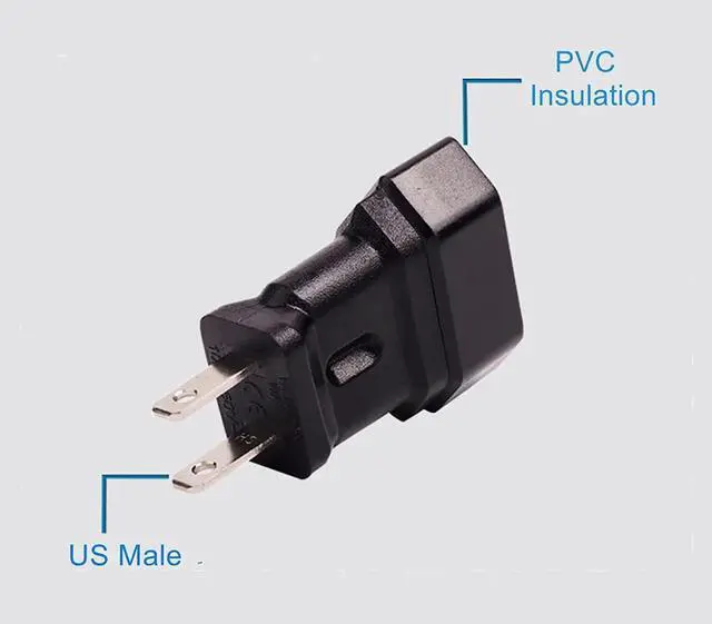 Alt view image 2 of 5 - US Outlet Converter 250V US Travel Plug Adapter Universal (EU to US plug adapter-2 holes)