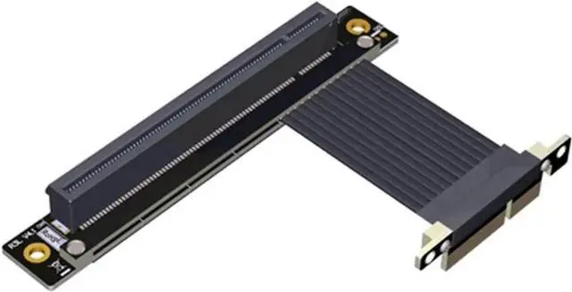 Main image of PCI-E 4.0 Extension Cable 32G/BPS PCI Express Gen4 16x to 4X Riser Card New Shielding Graphics Card 4.0 x16 x4 PCIE Riser Extender for GTX3080ti RX5700xt GPU 1U Server (0.15m,R23SL-TL)