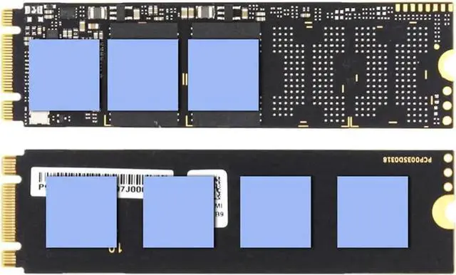 Alt view image 7 of 7 - Cool Warship NVME NGFF M.2 Heatsink Aluminum Sheet Thermal Conductivity Silicon Wafer Cooling Warship Nvme Heatsink 2280m.2 (Black)