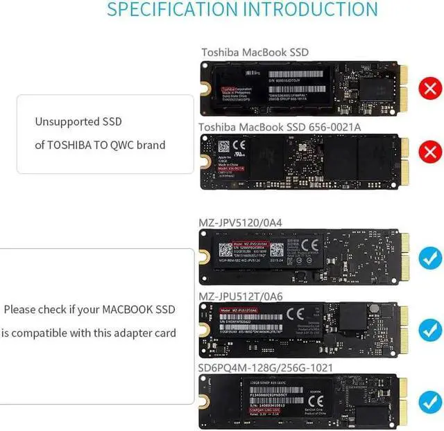 Alt view image 4 of 6 - USB-C to 16+12 Pin SSD Mobile Box Aluminum Alloy USB C 3.0 HDD Enclosure Compatible for MacBook Air Pro 2013 2014 2015 2016 SSD Portable Case