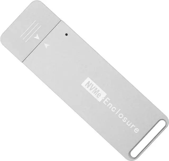 Alt view image 7 of 7 - M.2 2242 2230 SSD Enclosure M.2 PCIe NVME to USB3.1 Type-A Gen 2 Hard Disk External Enclosure for NVMe SSD (Grey)