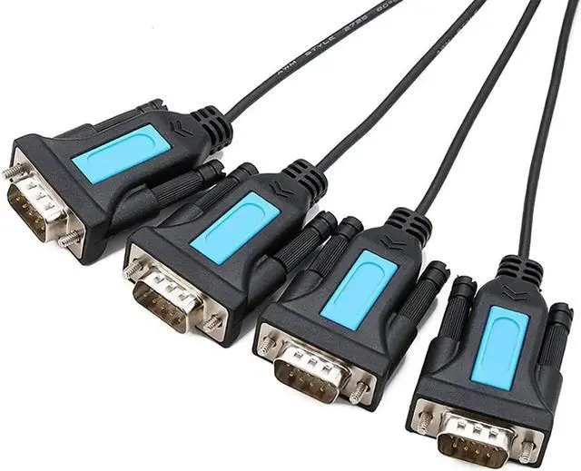 Alt view image 3 of 6 - 1.2m USB2.0 to 4 Ports RS232 Serial Adapter PL-2302 Chipset with Female to Female Connector Support Windows XP/Vista/7/8.1/10, Mac OS (with Female to Female Connector)