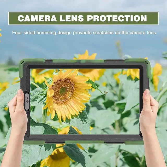 Alt view image 3 of 6 - Galaxy Tab A7 8.7 T220 Shield Case, Shockproof Heavy Duty Impact Drop Protection Case Cover for Samsung Galaxy Tab A 7 SM-T220 SM-T225 (Camouflage)