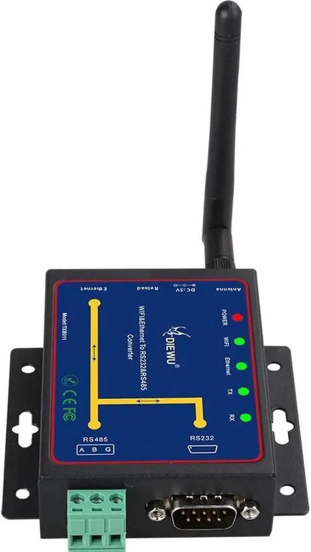 Alt view image 6 of 6 - WiFi & Ethernet RJ45 to RS232 & RS485 WiFi Serial Device Server Converter Module Support TCP/UDP/IP P2P