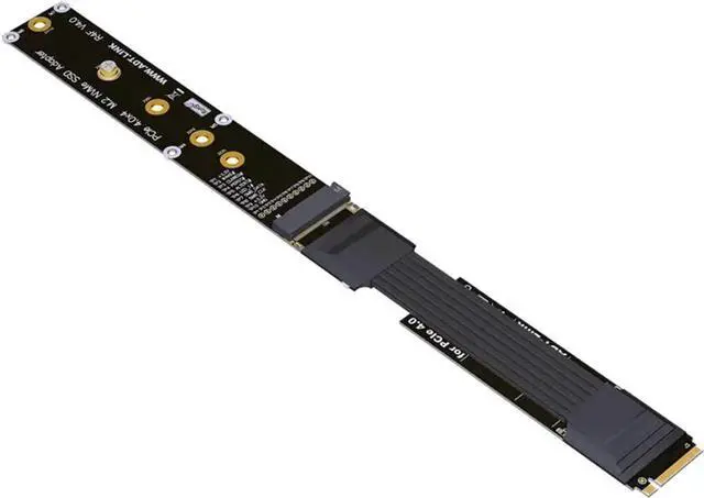 Main image of M.2 NVMe SSD to PCI Express 4.0 X4 Extension Cable Full Speed 64G/BPS Solid State Drive Riser Card Support SSD 2230 2240 2260 2280 22110 (20CM,R44SF 4.0)