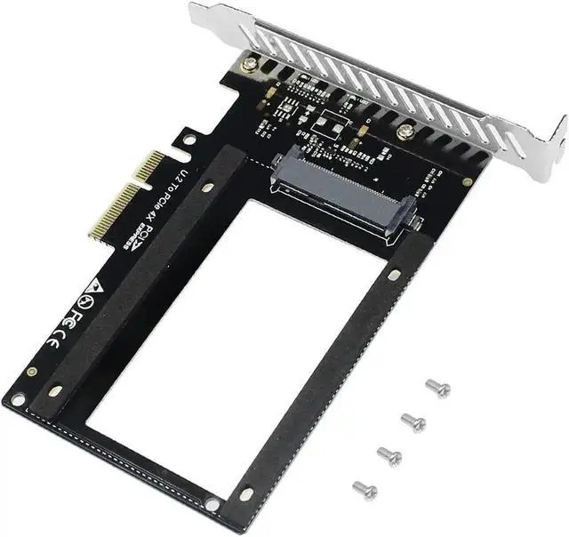 Alt view image 6 of 7 - PCIE Riser U.2 to PCI Express3.0 X4 X8 Expansion Card Adapter Interface Gen3 Transfer Card Hard Drive Computer Components Expansion for Server U.2 NVMe SSD (Pcie to U.2 Single Disk)