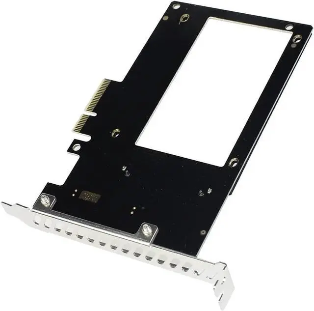 Alt view image 2 of 7 - PCIE Riser U.2 to PCI Express3.0 X4 X8 Expansion Card Adapter Interface Gen3 Transfer Card Hard Drive Computer Components Expansion for Server U.2 NVMe SSD (Pcie to U.2 Single Disk)
