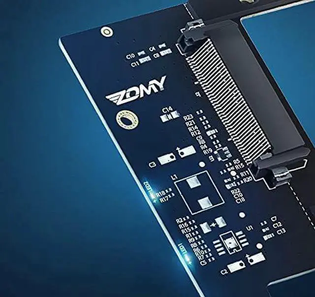 Alt view image 7 of 7 - PCIE Riser U.2 to PCI Express3.0 X4 X8 Expansion Card Adapter Interface Gen3 Transfer Card Hard Drive Computer Components Expansion for Server U.2 NVMe SSD (Pcie to U.2 Single Disk)