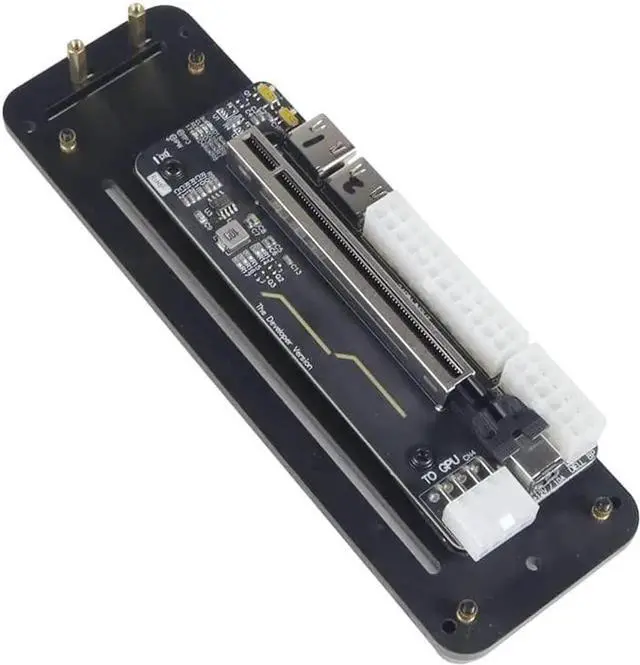 Alt view image 3 of 7 - M.2 WiFi (A/E Key) External Graphics Card Stand Bracket w/ PCIe 3.0 4X PCI-E x4 Riser Cable Compatible with ITX STX NUC VEGA64 GTX1080ti (25cm,PCIe X1 Dock)