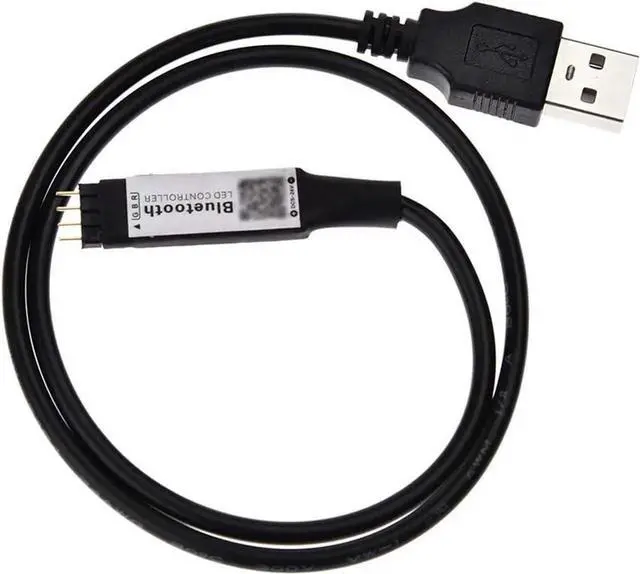 Alt view image 4 of 5 - 5V USB LED RGB WiFi Controller Bluetooth Remote 4 Pin Male Connector for TV Backlight Light Strip LED RGB Dimmer Home Colorful