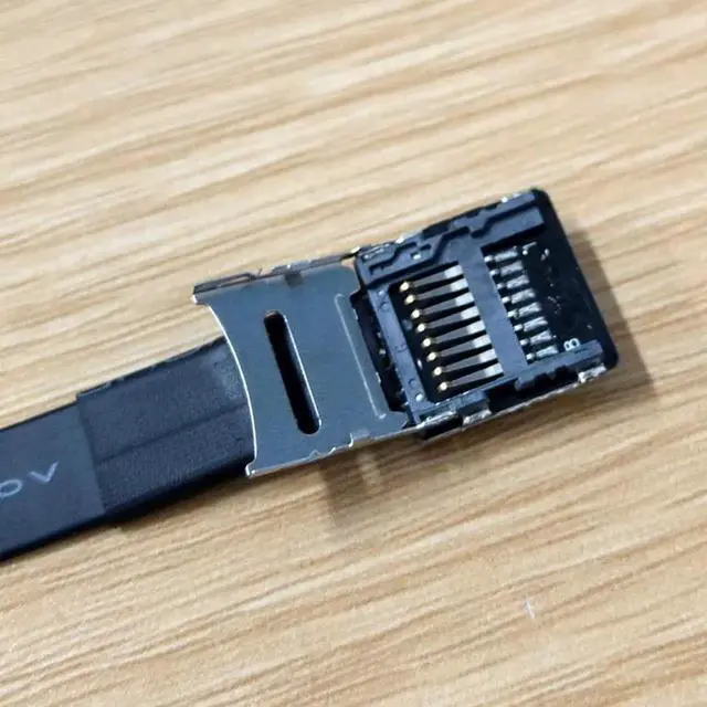 Alt view image 3 of 7 - MicroSD TF Extension Cable Micro SD Extender Express Extender Cord Linker TF Card Reader Adapter for SDHC SDXC UHS-I Stable No FPC Card Reading Test Line Up to 104MB/s (10cm, B21SF)