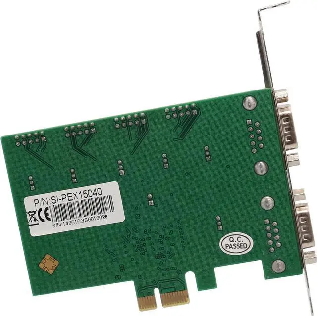 Alt view image 7 of 7 - 6 Port RS-232 DB9 Serial PCI-Express 2.0 x1 Card SI-PEX15040