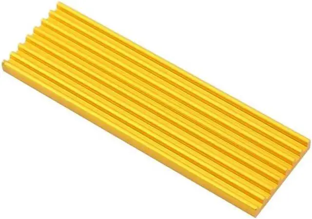 Alt view image 4 of 6 - 2/4/15pcs M.2 Solid State Hard Disk Heat Sink Aluminum for NGFF NVME PCIE 2280 SSD Solid State Drive (15pcs-Gold)