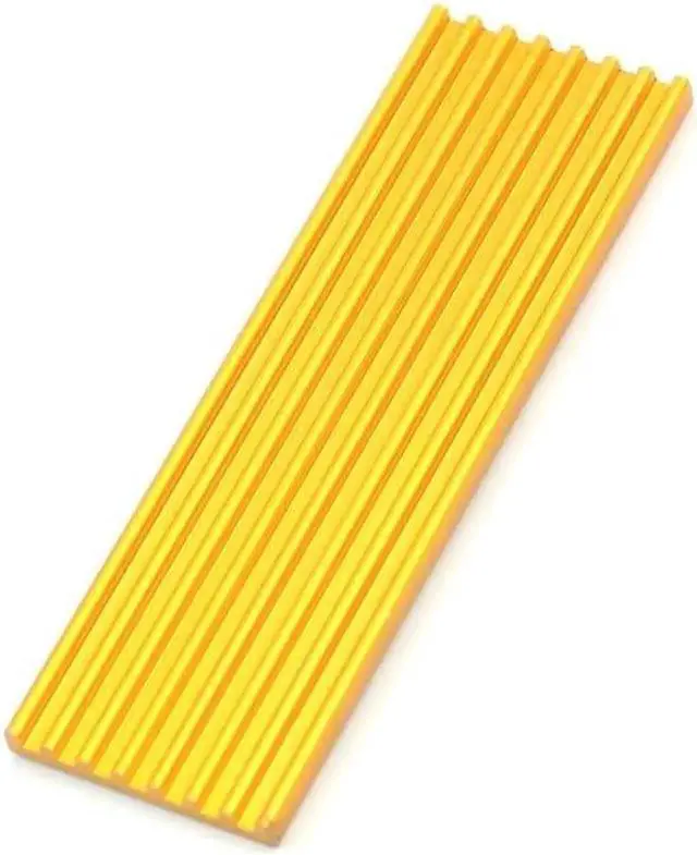 Alt view image 2 of 6 - 2/4/15pcs M.2 Solid State Hard Disk Heat Sink Aluminum for NGFF NVME PCIE 2280 SSD Solid State Drive (15pcs-Gold)