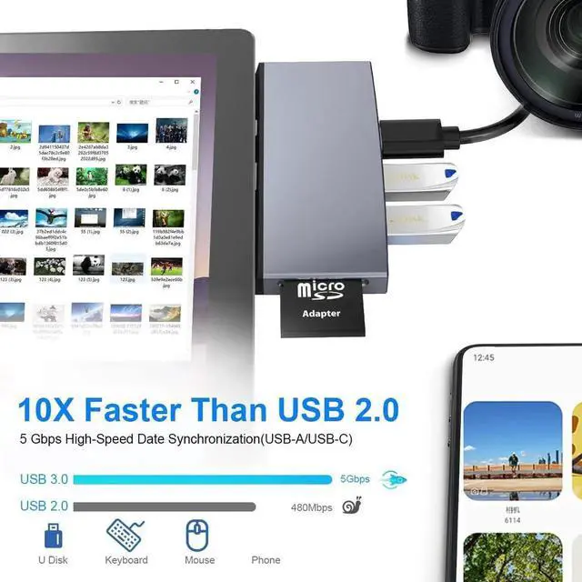 Alt view image 5 of 7 - Surface Pro 6/Pro 5/Pro 4 Docking Station, Microsoft Surface Pro Docking Station with 4K HDMI Port, 3*USB 3.0 Port(5Gps), SD/TF Slot Momery Card Reader for Microsoft Surface Pro 4/5/6