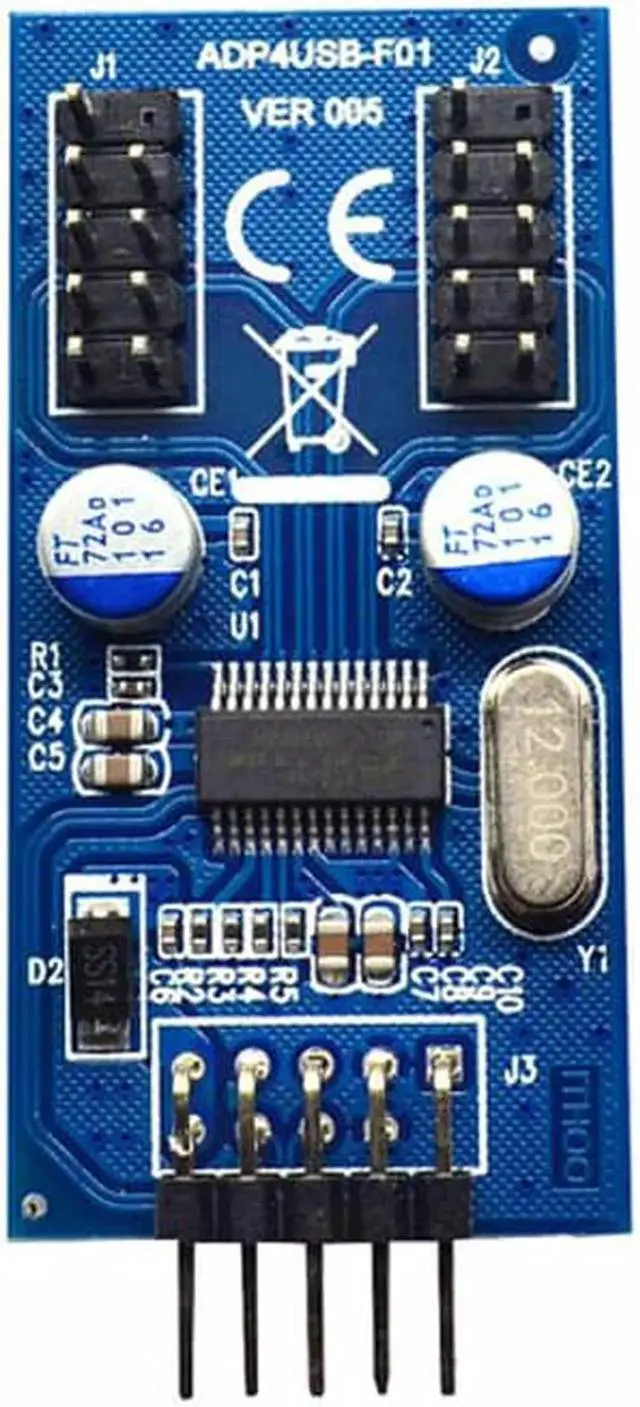 Alt view image 3 of 6 - 9pin USB header 1 to 2 Extension Cable Card Desktop 9-Pin USB HUB USB 2.0 9 pin Connector Adapter Port Multilier with 30cm cable