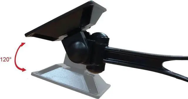 Alt view image 4 of 6 - IOCrest Premium Aluminum Single Monitor Stand, Swivel VESA Mount with C Clamp for Computer Screens