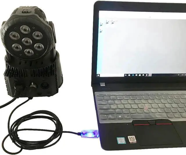 Alt view image 5 of 5 - Usb To Dmx Interface Adapter Stage Lighting Disco Light Dj freestyler Art-net Software Party Lights Cable Led Dmx 512 Cable 16.4ft