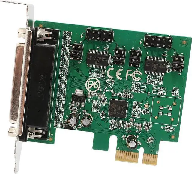 Alt view image 5 of 7 - 2 Port Parallel 1 Por Serial PCIe x1 Card, PCI Express to DB25 and DB9 with Low Bracket, Support SPP / PS2 / EPP/ECP Modes RS232 / RS485 / RS422 and Centronics Interface SI-PEX50103