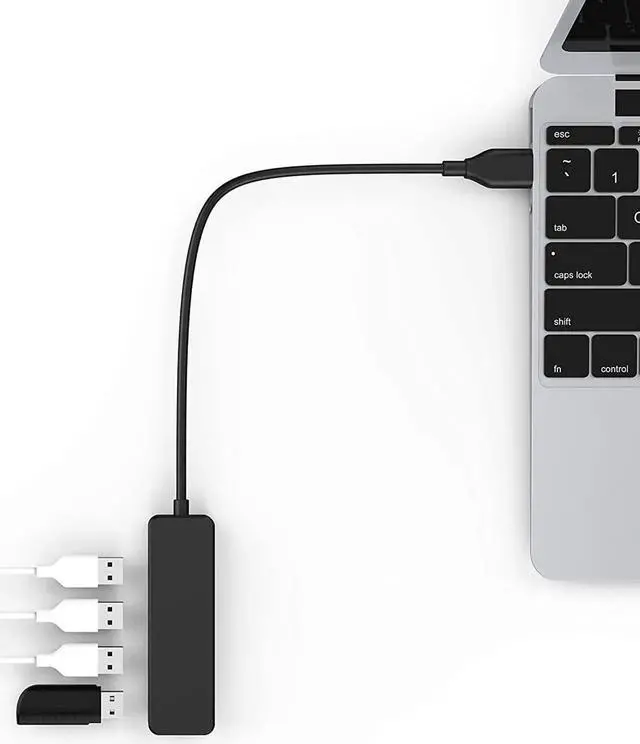 Alt view image 5 of 7 - USB Hub,4-Port USB 3.0 Hub USB Splitter USB Adapter USB Expander for Laptop/Xbox/Ps4/Flash Drive/Mobile HD/Console/Printer/Camera/Keyborad/Mouse