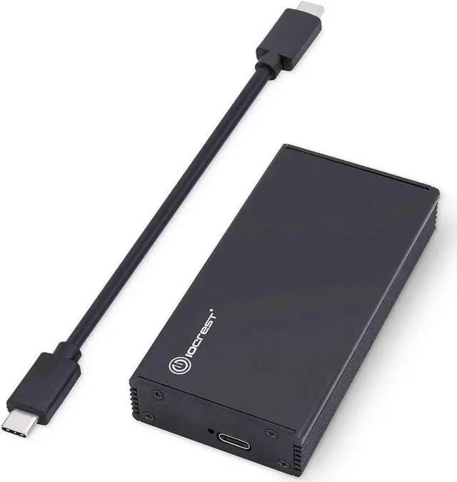 Main image of IO CREST USB-C 3.2 Gen 2x2 M.2 M-Key PCIe NVMe Gen3x4 SSD External Enclosure Supports 2280 SY-ENC40231 ASM2364