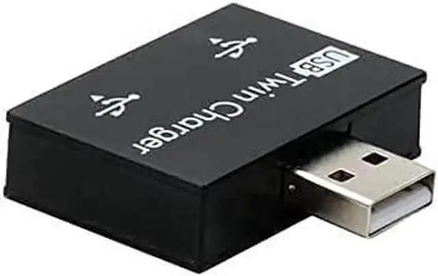 Alt view image 5 of 5 - USB Hub Adapter, 2Port Hub Ultra Slim Portable USB Splitter for Surface Pro, Notebook PC, iMac Pro, MacBook Air, Mac Mini/Pro, Laptop, USB Flash Drives,Data and Charging (Black)