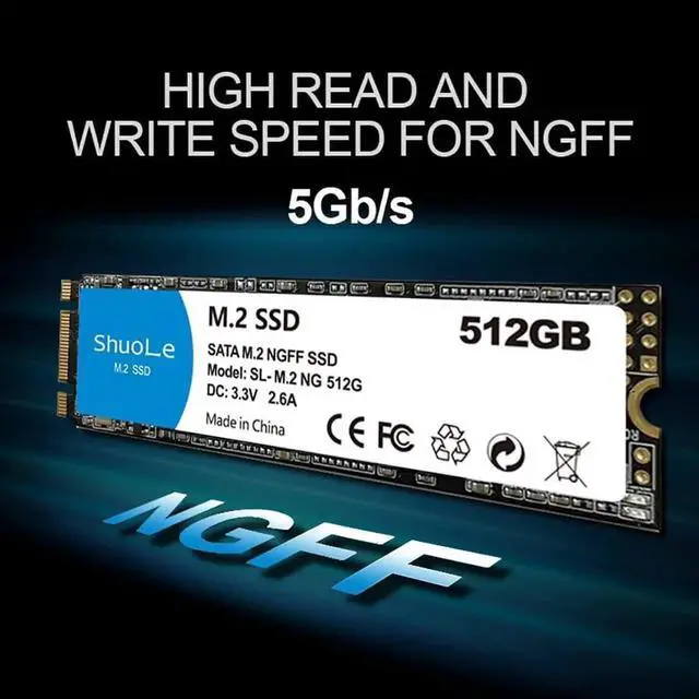 Alt view image 6 of 7 - M.2 NGFF SSD 1TB/512GB/256GB/128GB High Speed Solid State Drives for Laptop Desktop Server POS Machine (256GB)