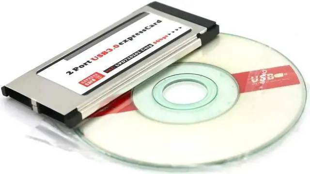 Alt view image 6 of 6 - PCI Express to USB 3.0 Dual 2 Ports PCI-E Express Card Adapter for NEC 34MM Slot ExpressCard Converter 5Gbps PCMCIA Laptop PC