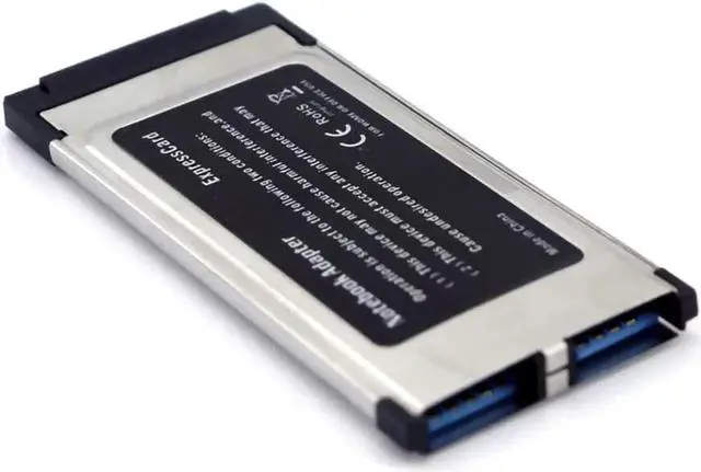 Alt view image 5 of 6 - PCI Express to USB 3.0 Dual 2 Ports PCI-E Express Card Adapter for NEC 34MM Slot ExpressCard Converter 5Gbps PCMCIA Laptop PC