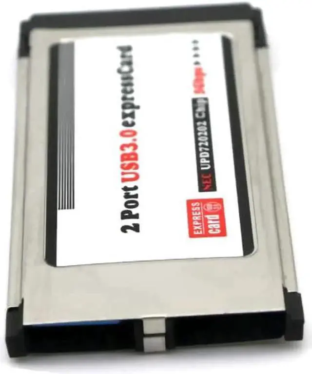 Alt view image 3 of 6 - PCI Express to USB 3.0 Dual 2 Ports PCI-E Express Card Adapter for NEC 34MM Slot ExpressCard Converter 5Gbps PCMCIA Laptop PC