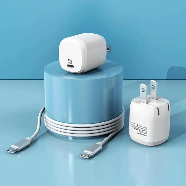 Main image of 45W USB C Charger, [GaN Fast] 45W Super Fast Charger, PPS Charging, Compact Foldable Charger for MacBook Pro 13, Galaxy S21/S21+/S20, Note 20/10, iPhone 13/Pro/Mini/Pro Max, iPad Pro, Pixel, and More