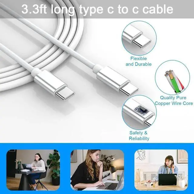 Alt view image 7 of 7 - 45W USB C Charger, [GaN Fast] 45W Super Fast Charger, PPS Charging, Compact Foldable Charger for MacBook Pro 13, Galaxy S21/S21+/S20, Note 20/10, iPhone 13/Pro/Mini/Pro Max, iPad Pro, Pixel, and More