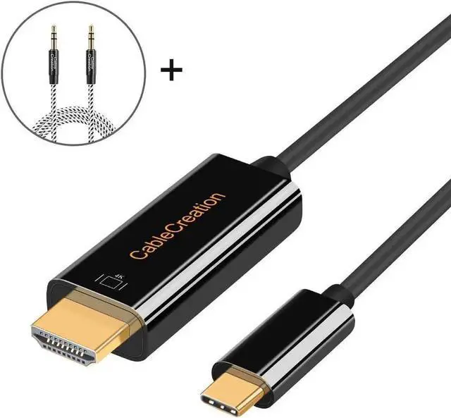 Main image of 6FT USB C to HDMI Cable Bundle with 3.5mm Aux Cable