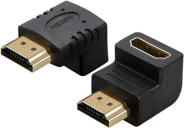 Main image of 10ft HDMI Cable Bundle with Upward Angle HDMI Male to Female Adapter