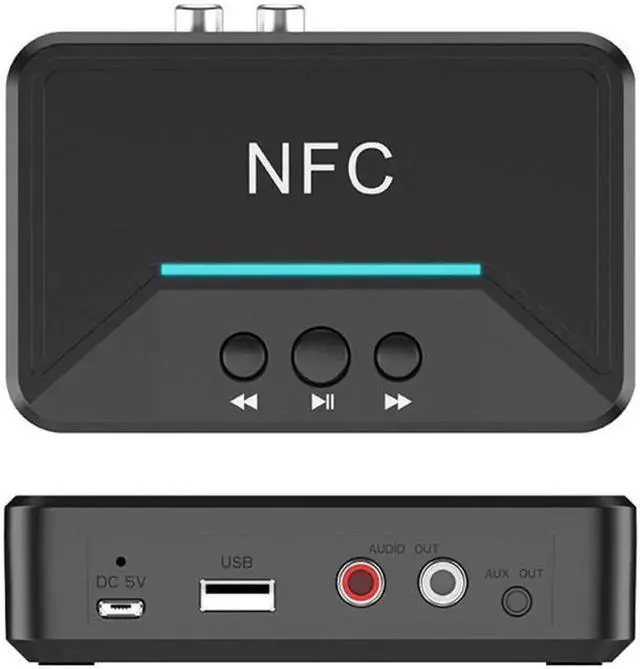 Alt view image 5 of 5 - 1PC Newest Wireless NFC Bluetooth 5.0 Receiver APTX HD DAC Wireless Digital Audio Adapter Low Latency SPDIF Coaxial RCA Output