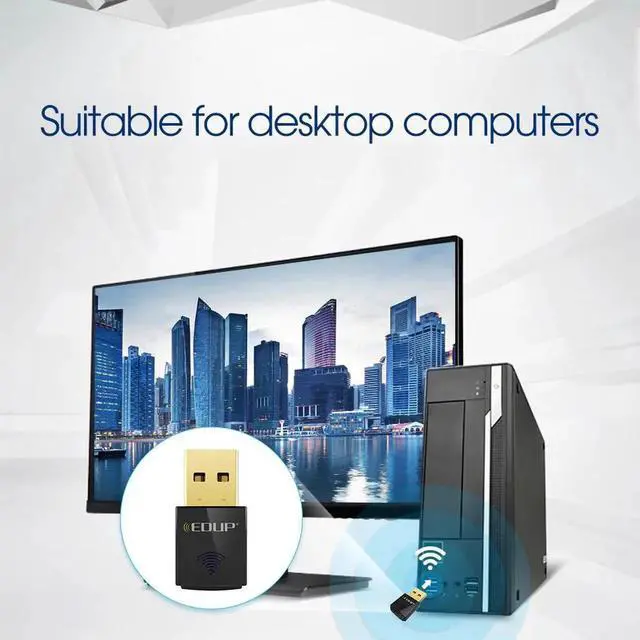 Alt view image 3 of 5 - 300Mbps USB WiFi Adapter 2.4GHz Fast Speed Wifi Dongle Wireless USB Network Card Amplifier for PC Windows,MacOS,Linux