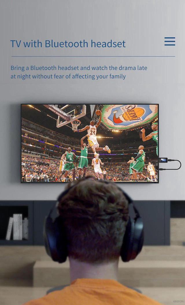 Alt view image 4 of 5 - Bluetooth 5.0 Receiver Transmitter LCD Display 3.5 3.5mm AUX Jack 2In1 USB Bluetooth Dongle Wireless Audio Adapter for Car PC TV