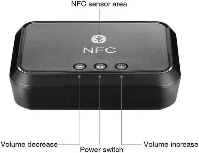 Alt view image 5 of 5 - Bluetooth Receiver NFC/USB Disk Music Reading Stereo Wireless Adapter 3.5mm AUX/RCA Car Speaker Bluetooth Audio Receiver