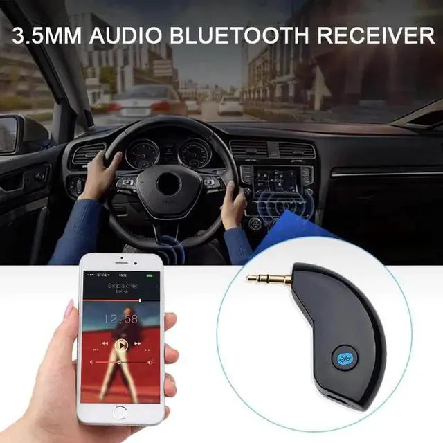 Alt view image 4 of 5 - Bluetooth Audio Receiver AUX PORT Car Kit Wireless Adapter 3.5mm Stereo Music Bluetooth Receivers Handsfree For Speaker