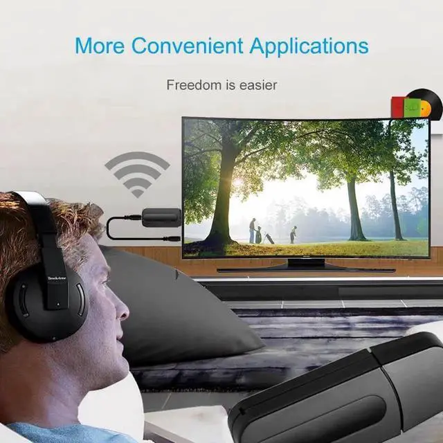 Alt view image 3 of 5 - Bluetooth receiver TV Audio Stereo Music USB Wireless Adapter For Bluetooth Headphones PC 3.5mm AUX Bluetooth Adapter